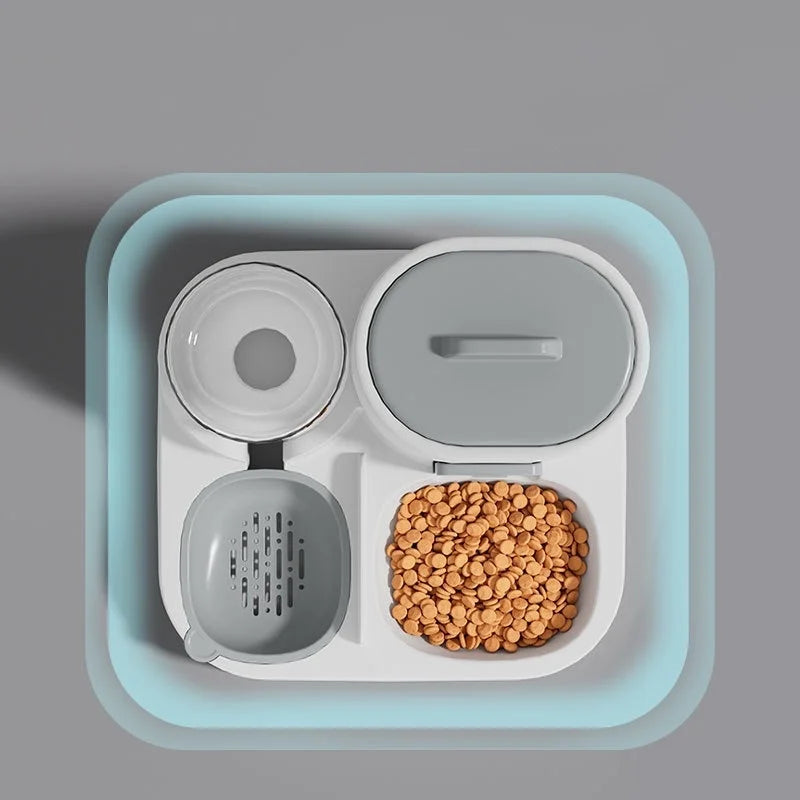 Comedero Bebedero Gato 2 en 1 — Dispensador Agua y Comida